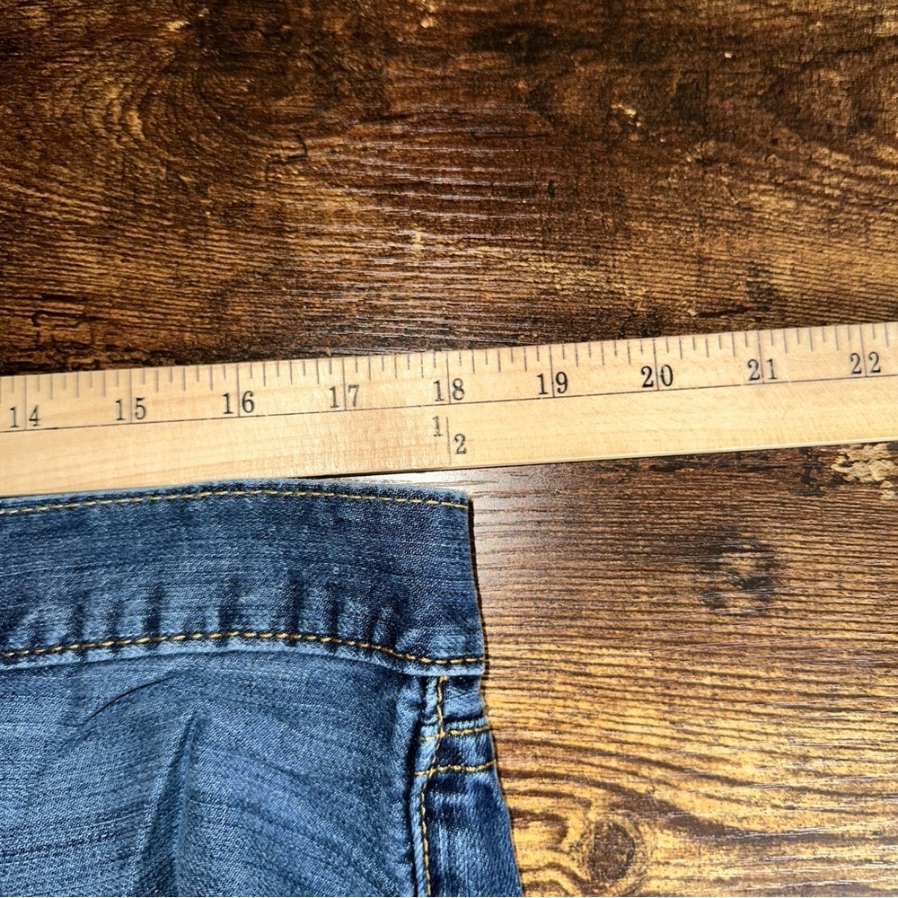 Levi's 505 Jeans Mens 36x30 Blue Distressed Regular Fit Straight Classic Denim - Picture 9 of 10